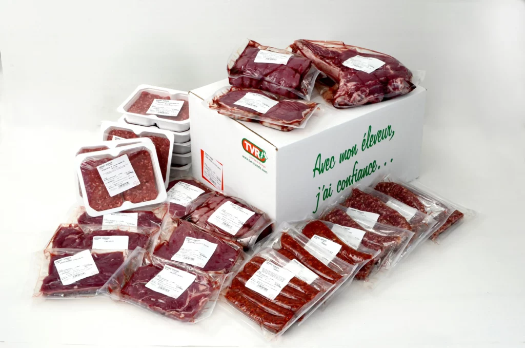 Steak haché et saucisse de boeuf
