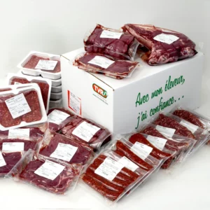 Steak haché et saucisse de boeuf